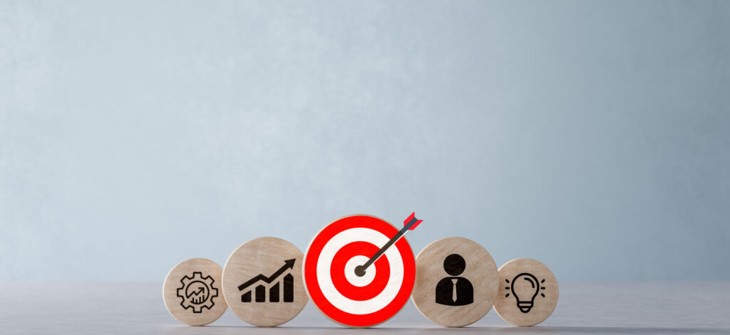 Visual of setting goals, importance of health tracking and goal setting