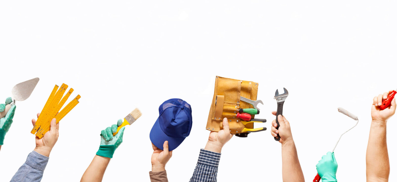 Hands holding up different items, possible hobbies to have with FA