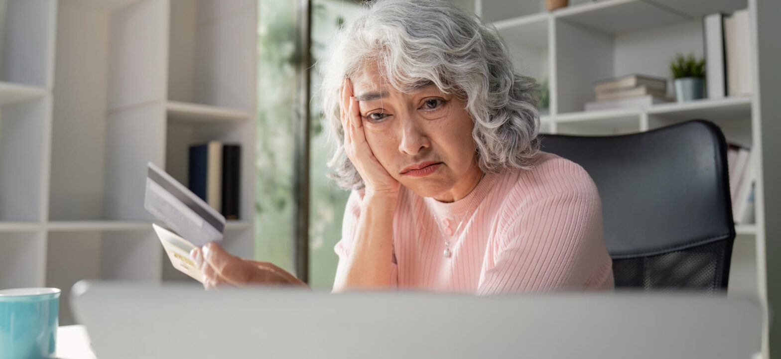 Woman stressed over making a choice, decision fatigue